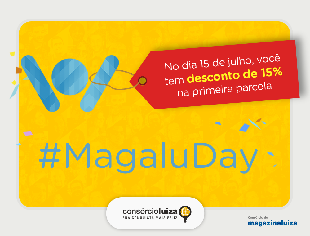 Hoje é #MagaluDay e isso significa que tem desconto pra você!